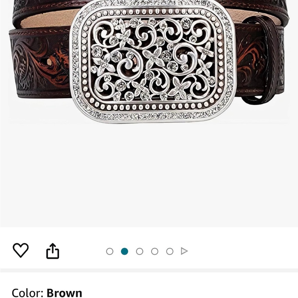 Brand new without tags. Never worn. Woman’s Ariat leather belt